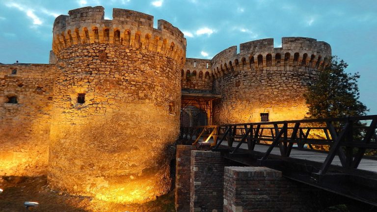Kalemegdan Fortress in the evening